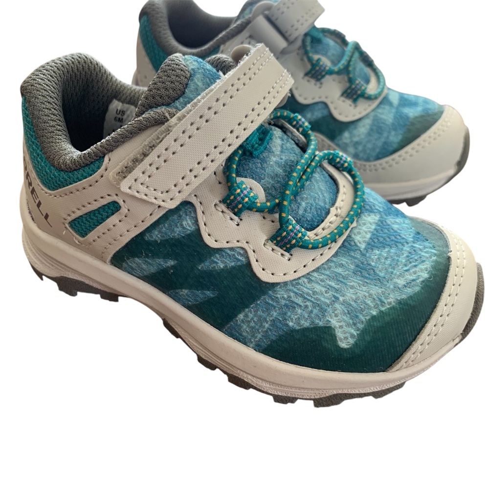 Merrell Kids Sneakers Nova 2 Harbor Teal Gray Purple Shoes NEW